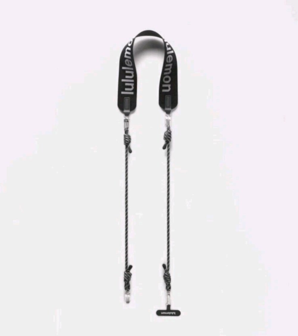 Lululemon Never Lost Crossbody Phone Strap NWT In Black *Paracord*